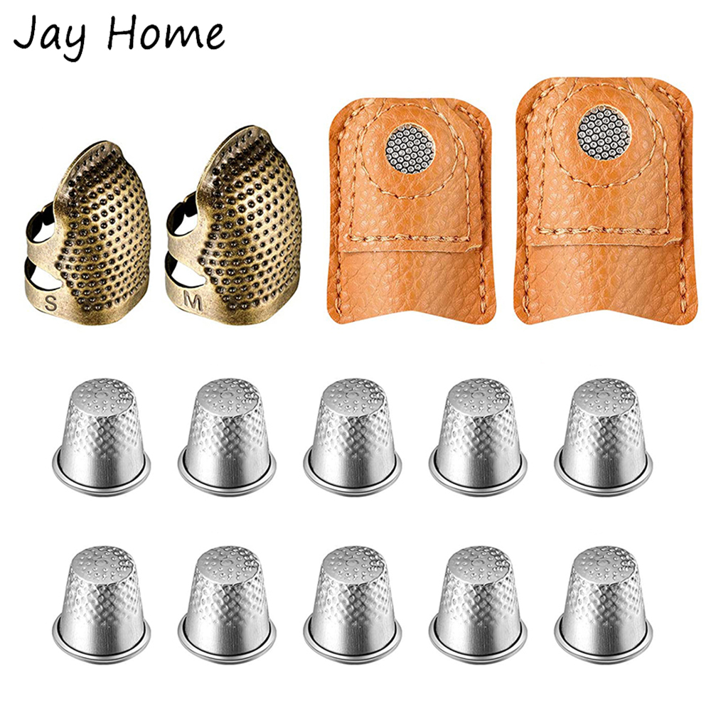 Sewing Thimble Metal - 14 Chiếc May Đầu Kẹp Bộ