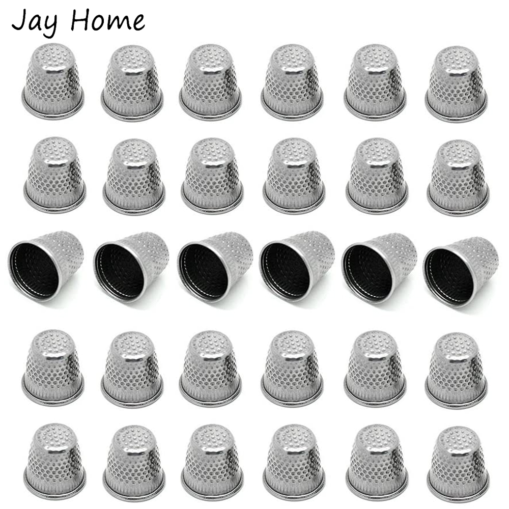 Sewing Thimble Metal - 5/10 Cái Bạc May Thimbles Kim