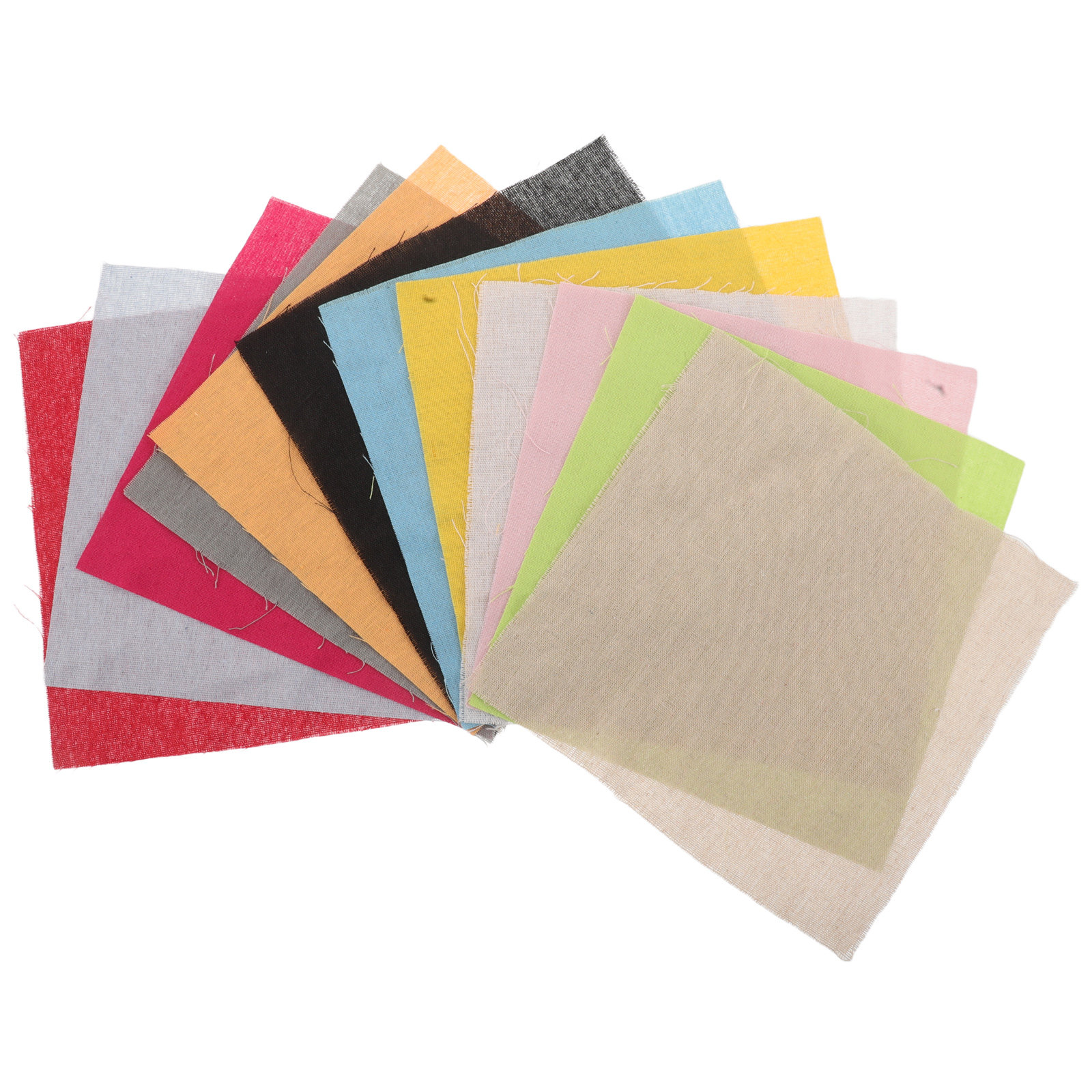 Sewing Textile Art - 12Sheet Linen Embroidery Fabric Cotton Blend