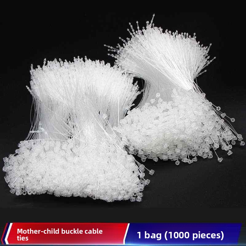 Sewing Label - Plastic Tag Hanging Cord Hand Thread