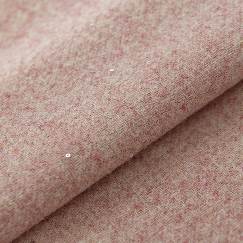 Starry Sky Sequins Wool Blend  - đánh giá và giá Sewing Tweed Fabric