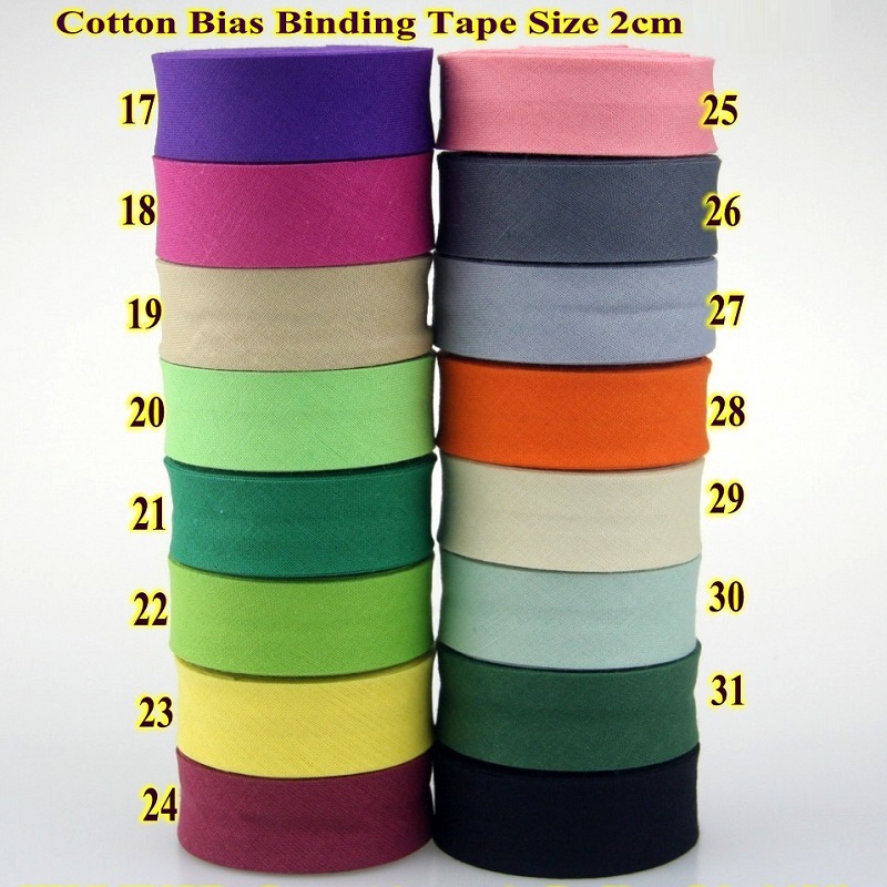 100% Cotton Bias Tape, 20mm Wi - đánh giá và giá Binding Tape Bias