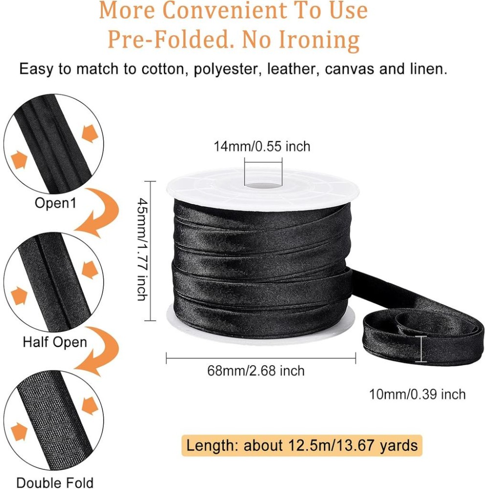 13.5 Yard Satin Bias Tape 0.47 - đánh giá và giá Binding Tape Bias