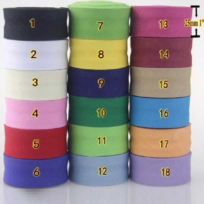 25mm Cotton Folded Bias Tape I - đánh giá và giá Binding Tape Bias