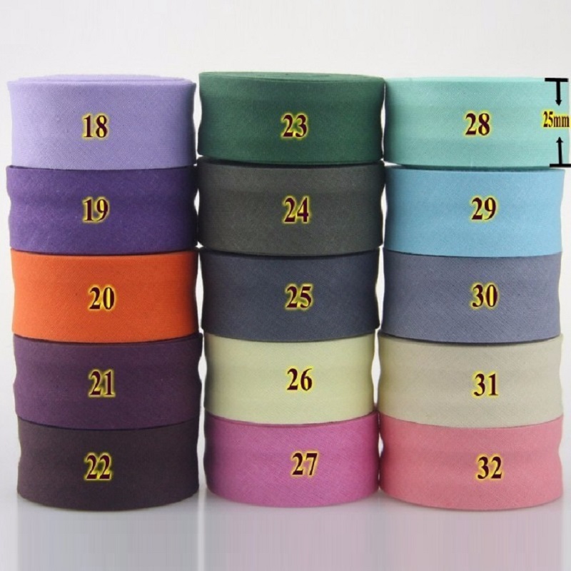 25mm Cotton Folded Bias Tape I - đánh giá và giá Binding Tape Bias
