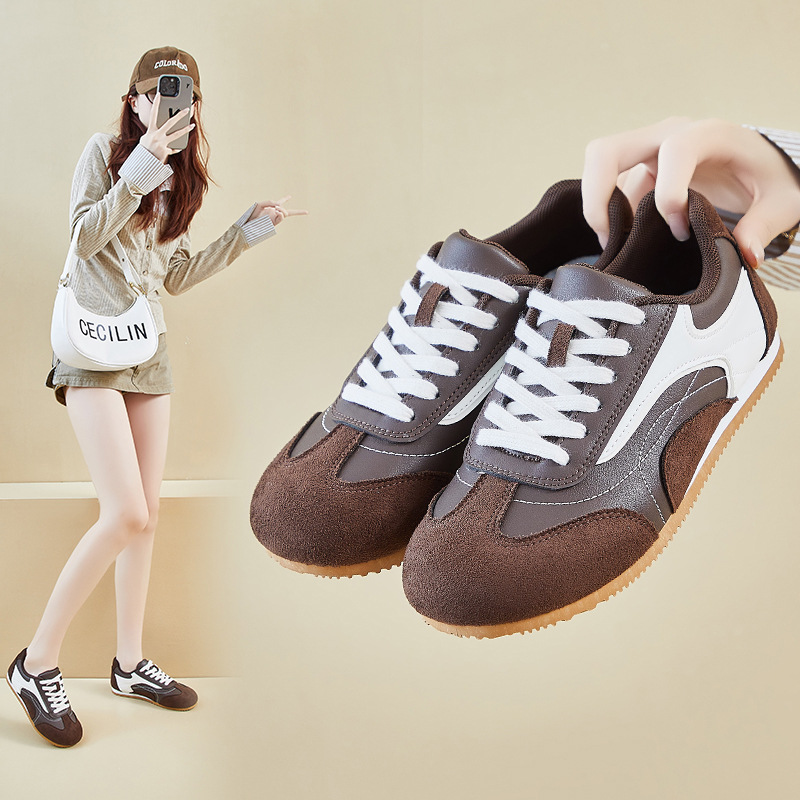 Women's leather sports shoes,  - đánh giá và giá Sewing Cotton