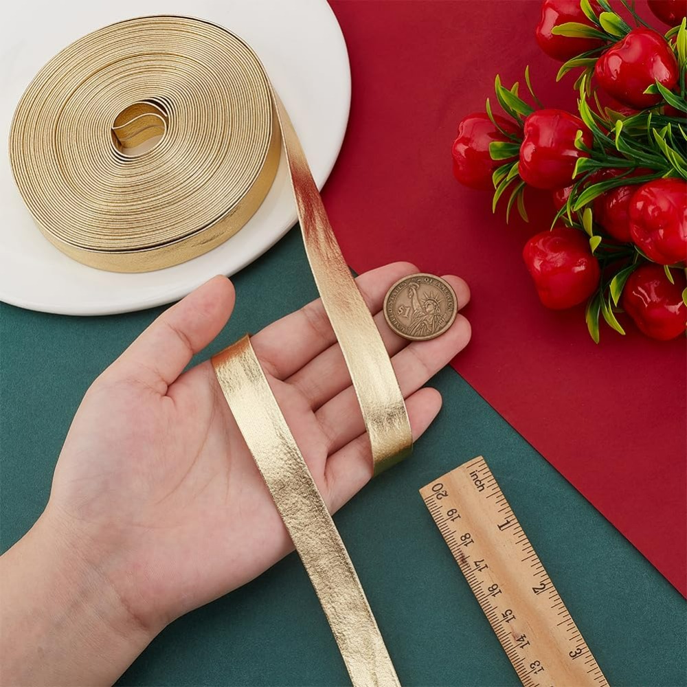 9.8 Yards Gold Leather Trim Fo - đánh giá và giá Binding Tape Bias