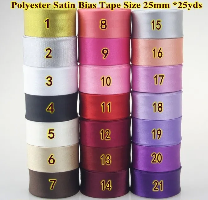 Polyester Satin Thiên Vị Băng  - đánh giá và giá Binding Tape Bias