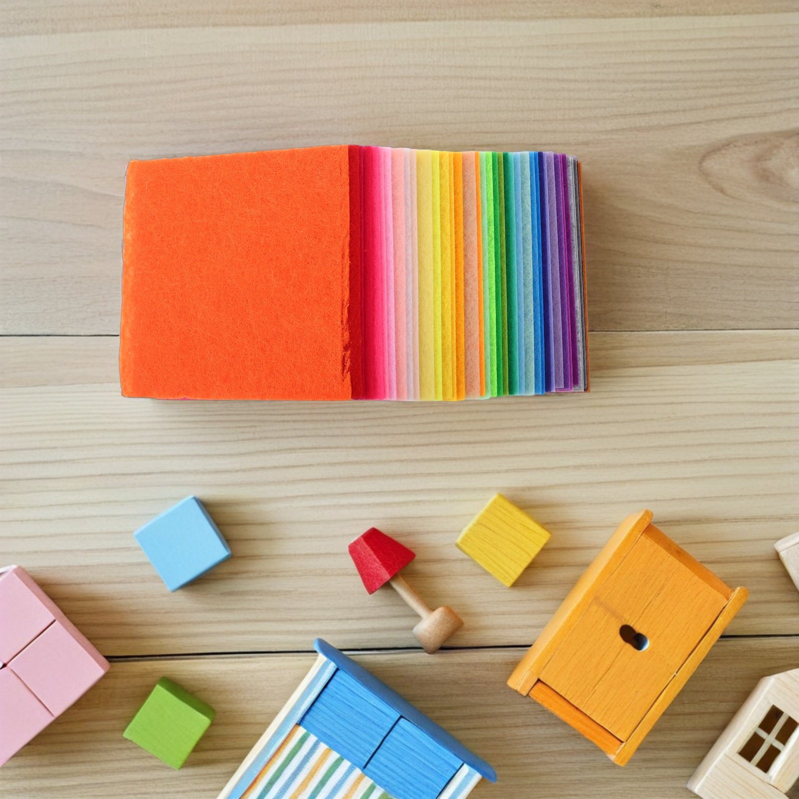 120Pcs Craft Felt Squares 10x1 - đánh giá và giá Sewing Textile Art