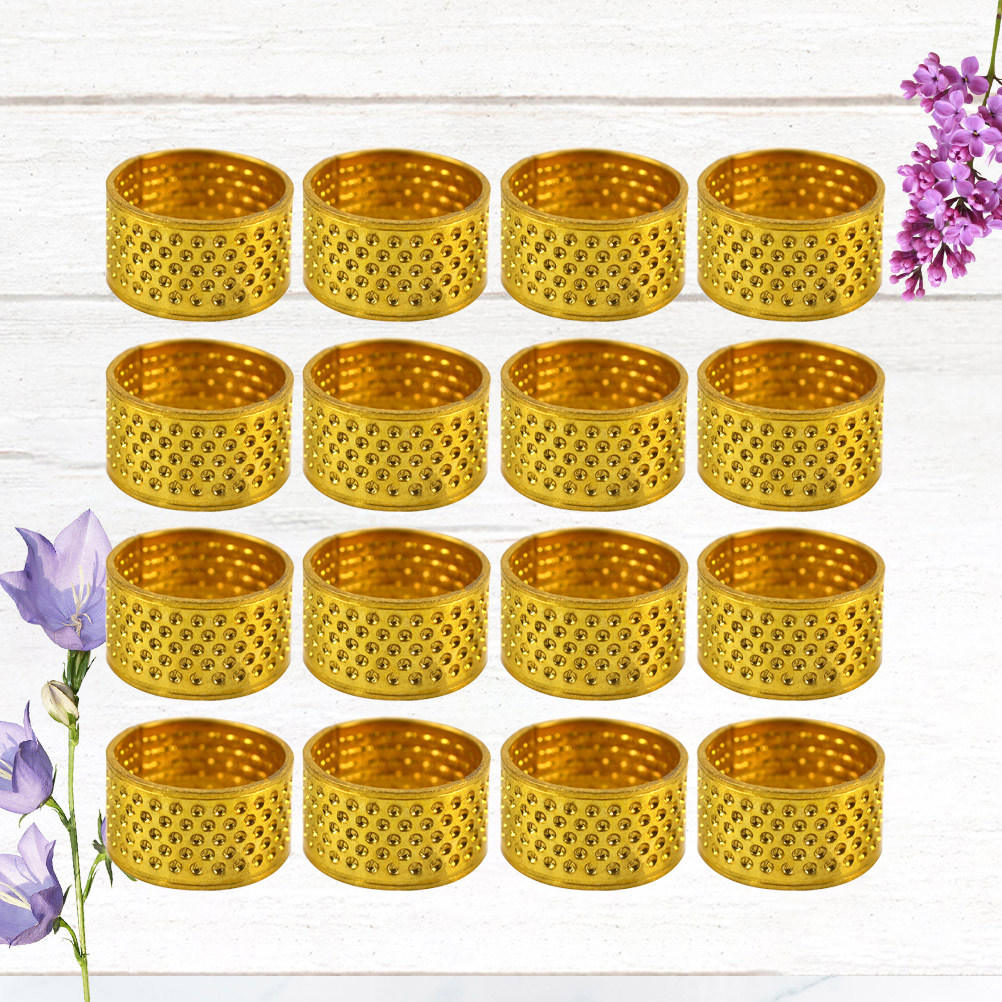 100pcs Metal Thimble Ring Adju - đánh giá và giá Sewing Thimble Metal