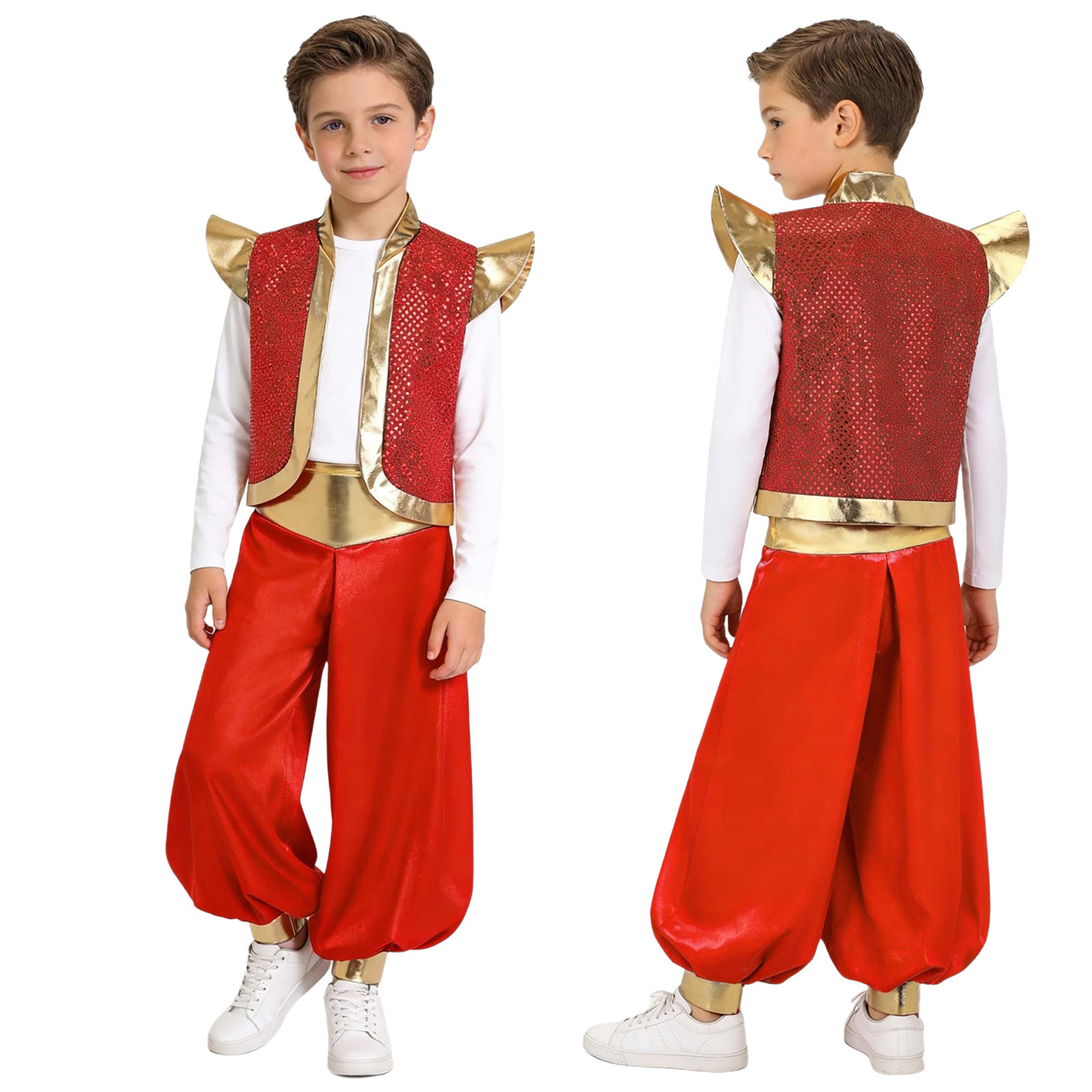 Boys Arabian Cosplay Costumes  - đánh giá và giá Shoulder Pad Set In